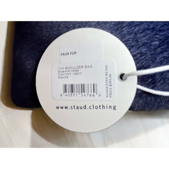 NWT STAUD VIVI Faux Fur Shoulder Bag - Picture 9 of 12